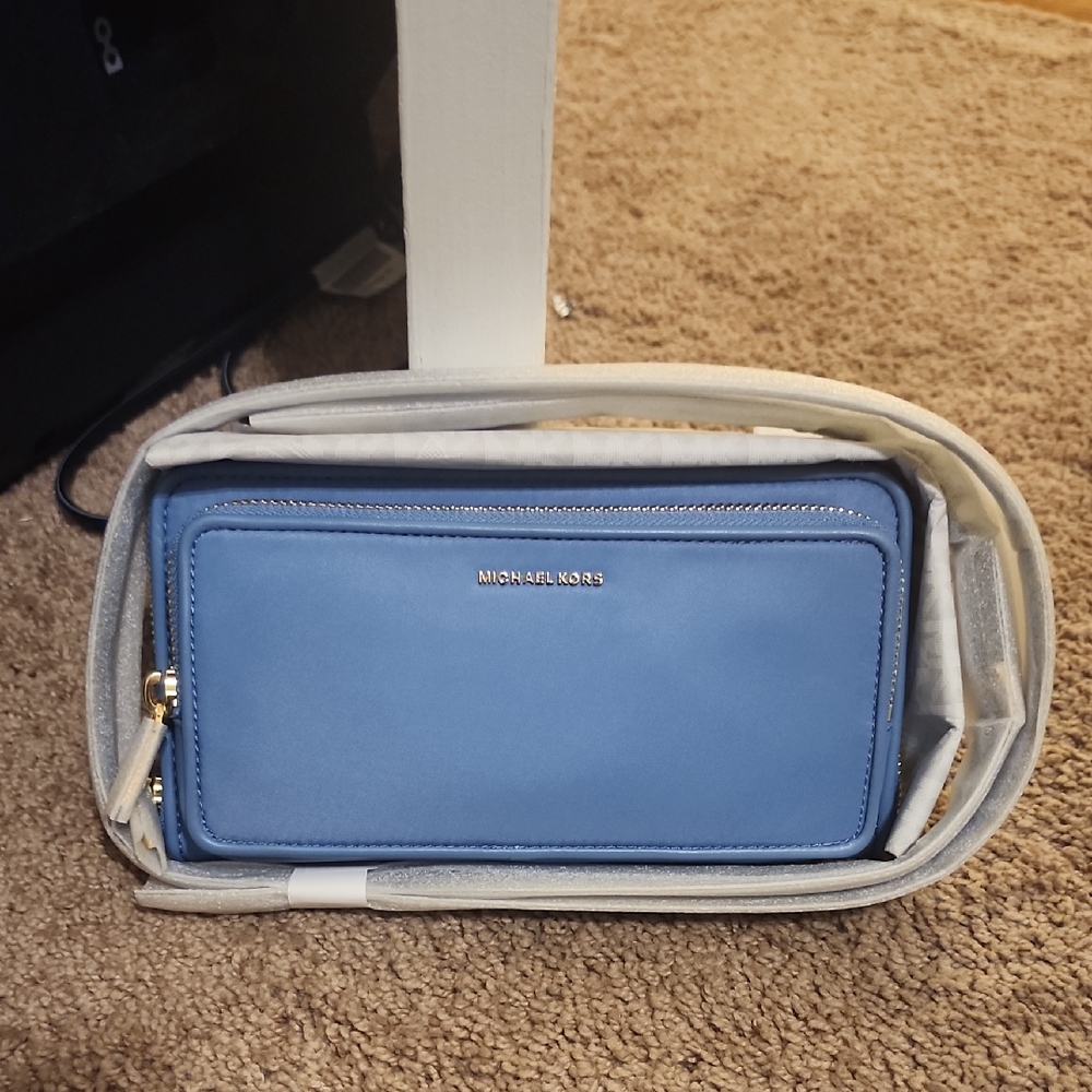 Michael Kors Sky Blue Crossbody Purse